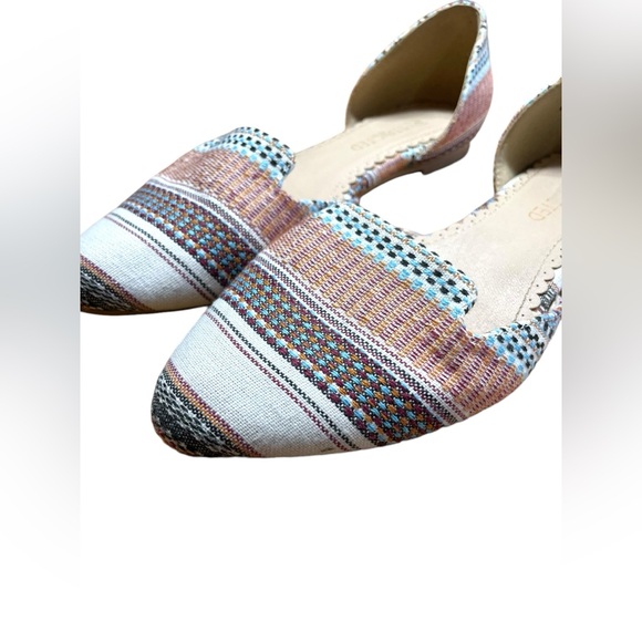 Restricted Womens Ballet Flats Sz 7.5 Multi Color Boho Casual Travel Shoes - Picture 4 of 6